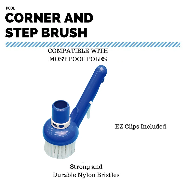 Pool Cue Accessories Corner Vacuum Brush Torrent Brush Above Ground Pool Cleaning Liner Brush
