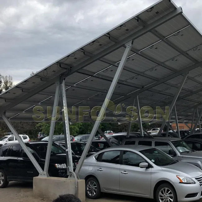 Wholesale Price Solar Parking Waterproof Carport Canopy Mounting System Structure Solar Carport