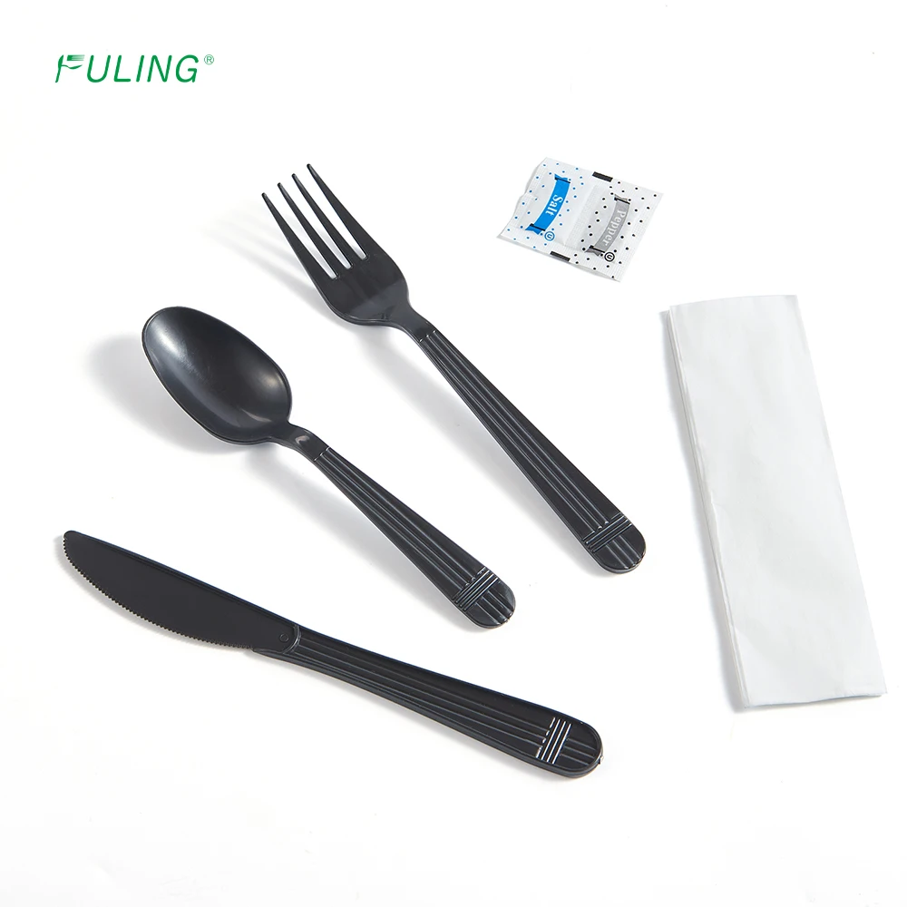 FULING Wholesale White Plastic Fork Heavy Duty Disposable Plastic Cutlery