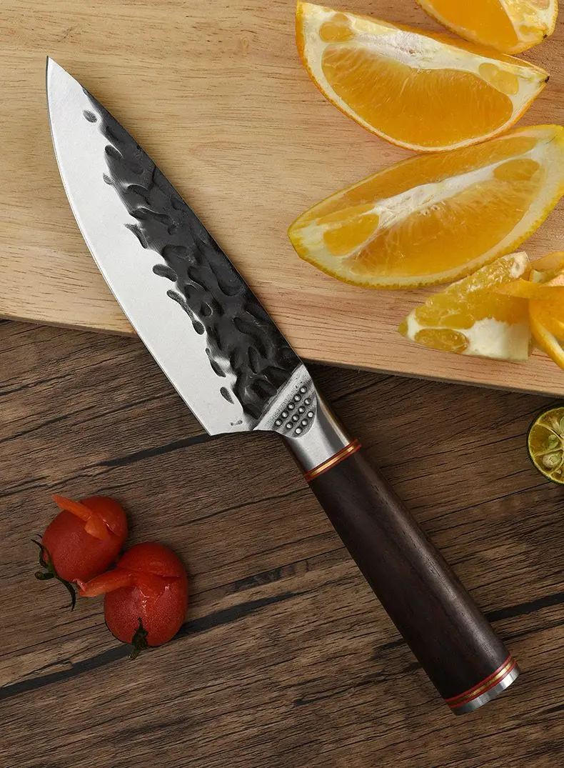 Amazon горячие с высоким содержанием углерода немецкой стали 5 дюймов нож для очистки овощей и фруктов кухонный мяса шеф-повара деревянной ручкой