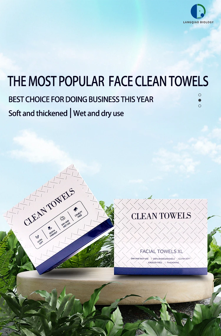 Disposable 3-Ply Adult-Sensitive Skin Spunlace Cotton Tissues for Face Makeup Removal and Household Skin Care Clean Towel Use