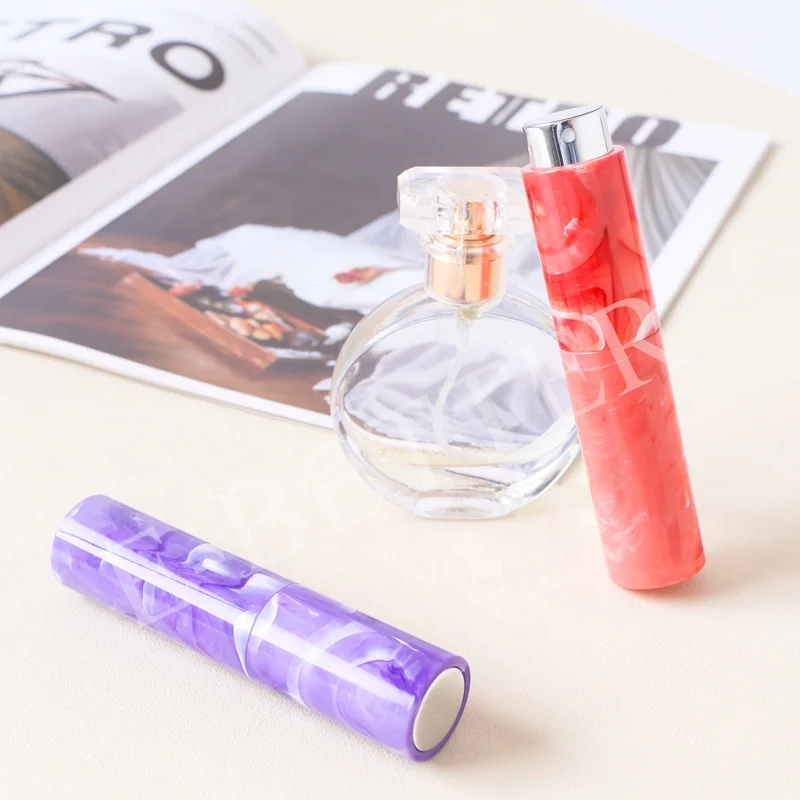 Colorful travel portable 10ml mini perfume atomizer refillable cologne pump spray bottle