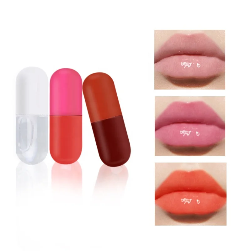 Private label 3colors lip plumer sexy lip makeup clear lipgloss glossy lip plumper gloss