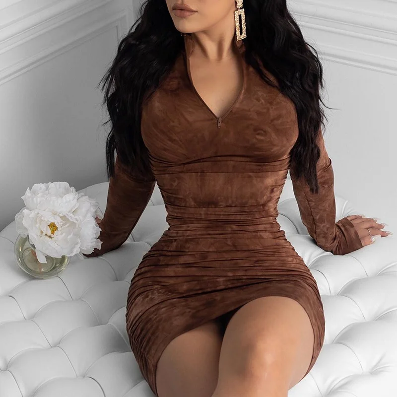 FYB High Quality Colorful Fashion Casual Slim Women Short Tie Dye Knit Tank Lady Elegant Midi Summer Dress