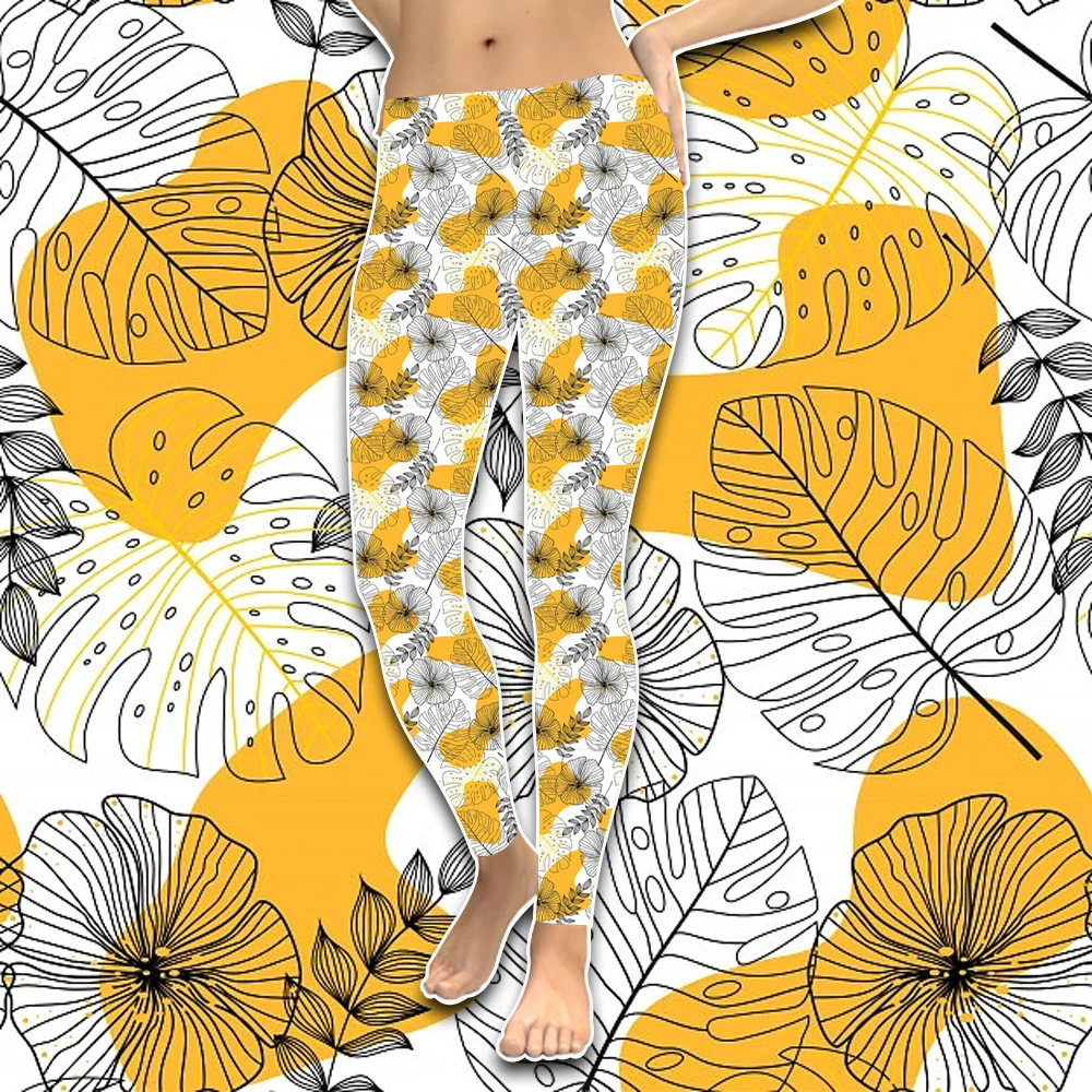 Wholesale Buttery Soft Polyester Spandex Girls Fashion 3d Custom Milk Silk All Over Print Leggings For Women