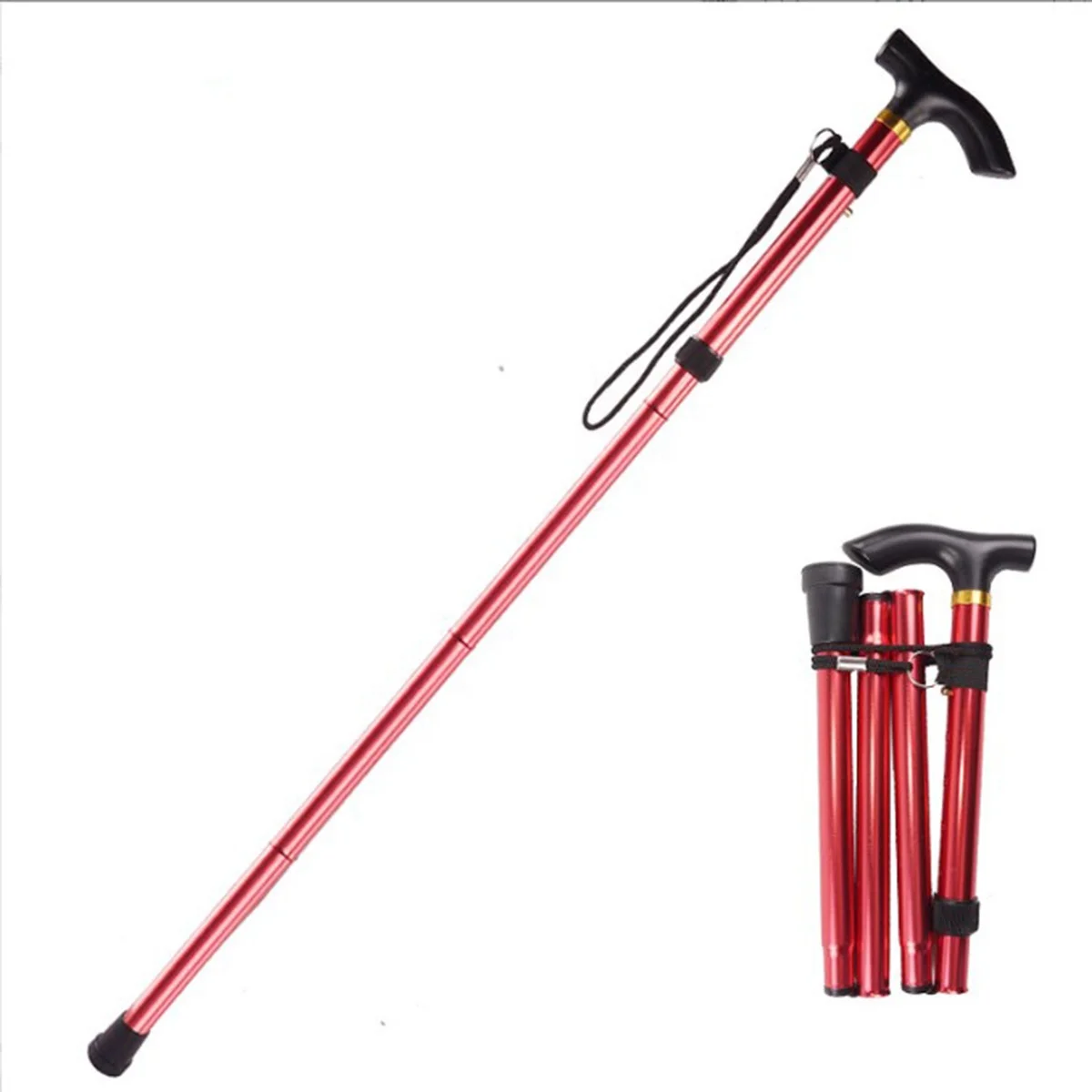 lightweight Walking Stick Adjustable foldable stick Aluminum Alloy Telescopic cane for Outdoor