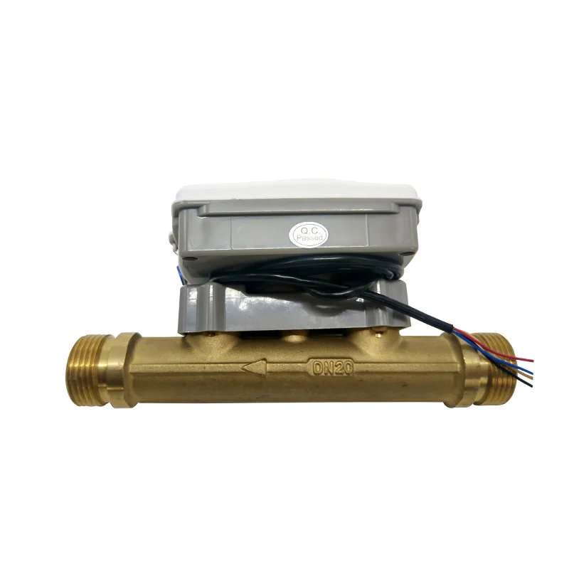  DN15-DN40 латунный корпус счетчика воды rs485 modbus интеллектуальный ультразвуковой