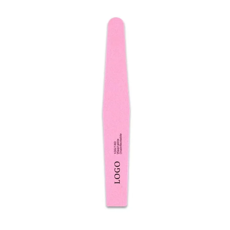 Hot Sale Double Side Nail File Professional Nail File 80/100/180 Double Side Custom Printed Logo Top Zebra Nail File