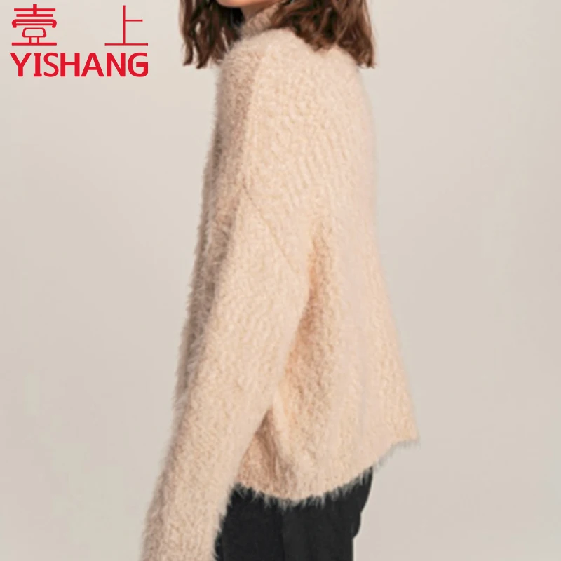 Custom New products Comfortable Fabrics Knitwear ladies women sweater Neck sweaters