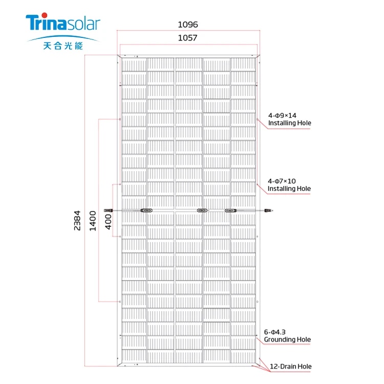 Trina солнечная панель vertex 525w 530w 540w 545w 550w двусторонние двойная стеклянная Половина cut панели солнечных