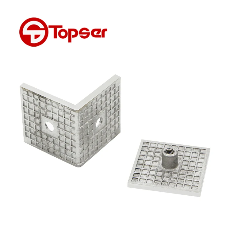 Bathroom Stainless Steel 90 Degree Wall Mount Glass Fixed Clamp Hardware Fitting