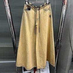 TWOTWINSTYLE Casual Low Waist Solid Color Loose Denim Wide Leg Jeans For Women 2023