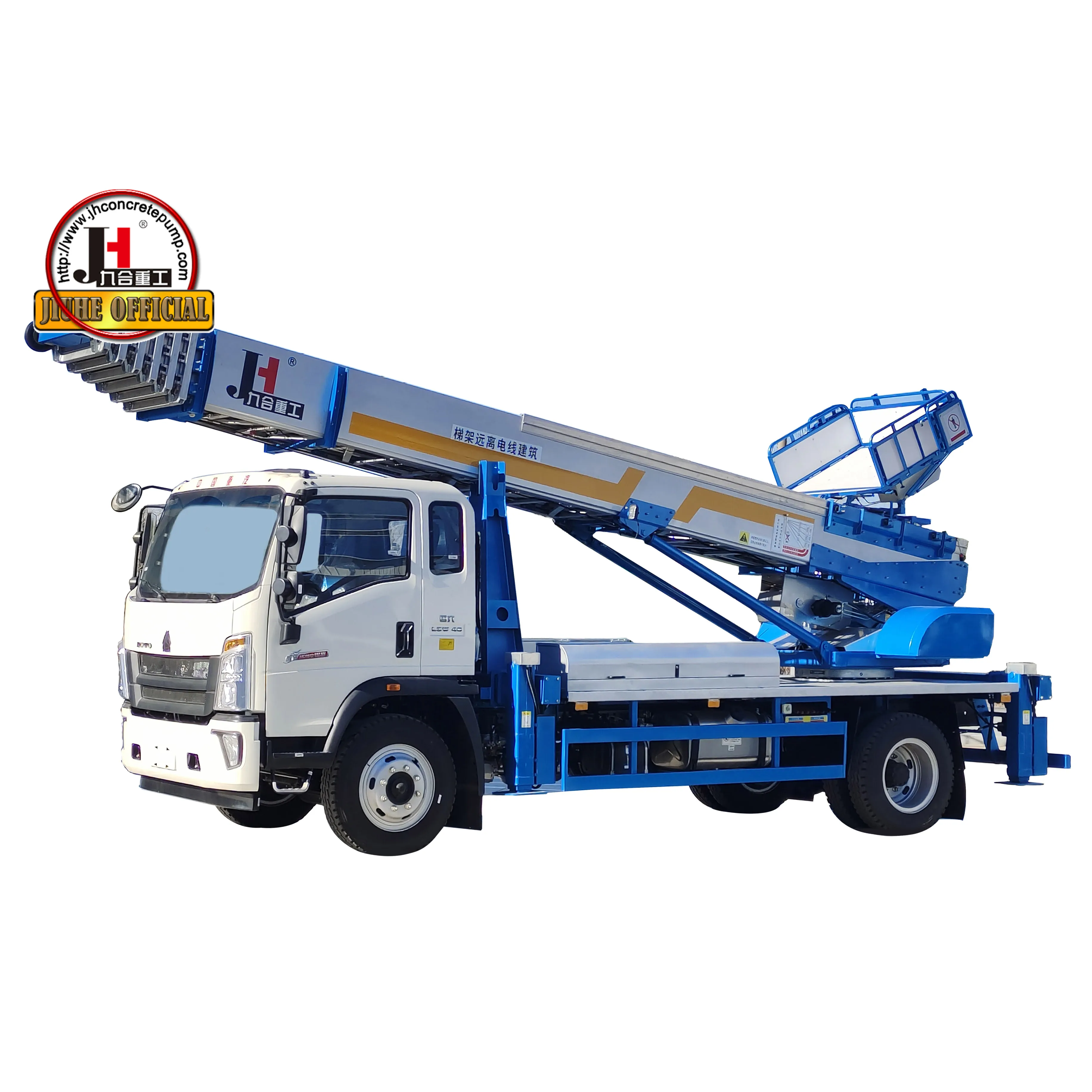 28m 32m 36m 45m 55m 65m  aerial ladder lift truck with aluminum ladder for  Moving House Lift Ladder Bucket Aerial Truck