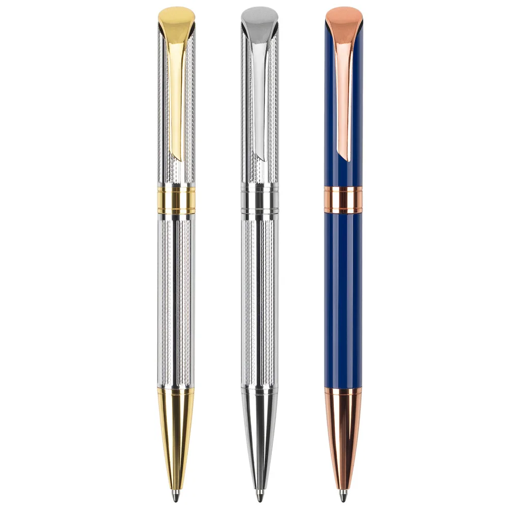 XINMEI Creative ballpoint pen multi-color rotary electroplated engraved gift pen commercial advertising metal pen