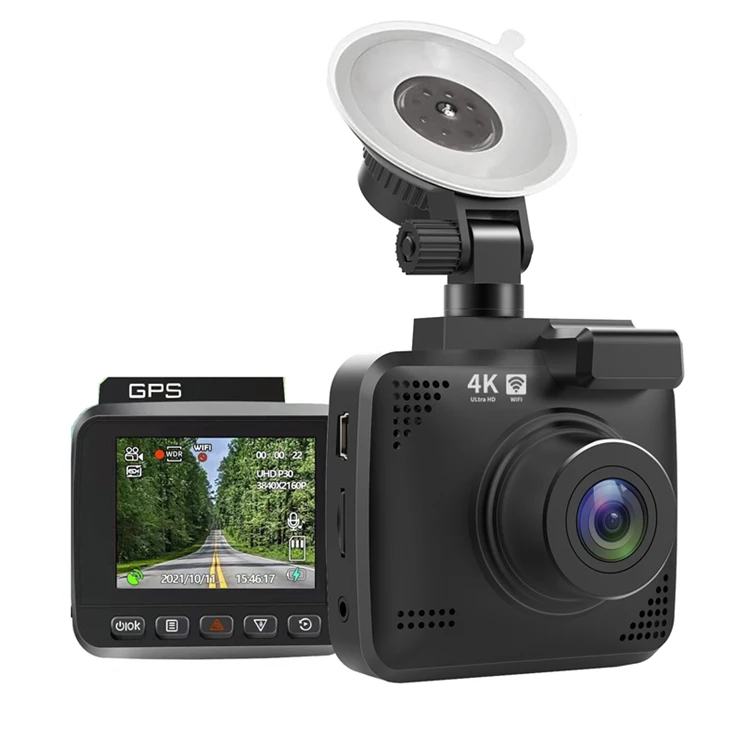 Автомобильный видеорегистратор Relee 4K Wi-Fi GPS с ночным датчиком 2K 1440P углом обзора 170 градусов