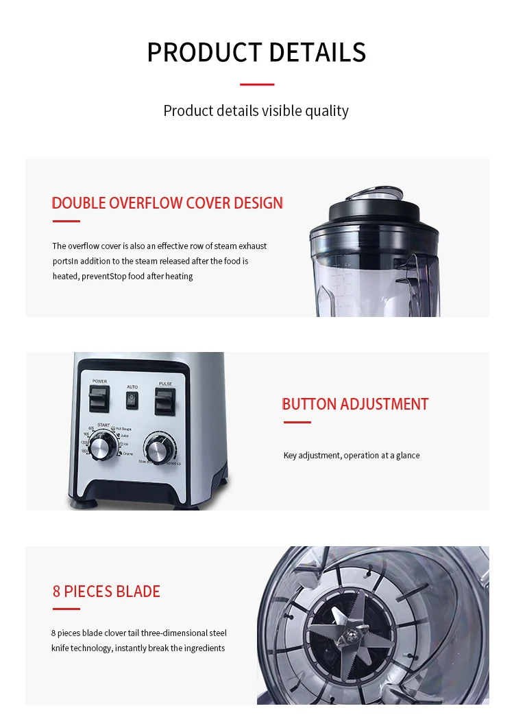 Kitchen juicer Chopper Commercial Fruit Juice Making  Machine Motor High Speed  Industrial Mixers Stick Blender