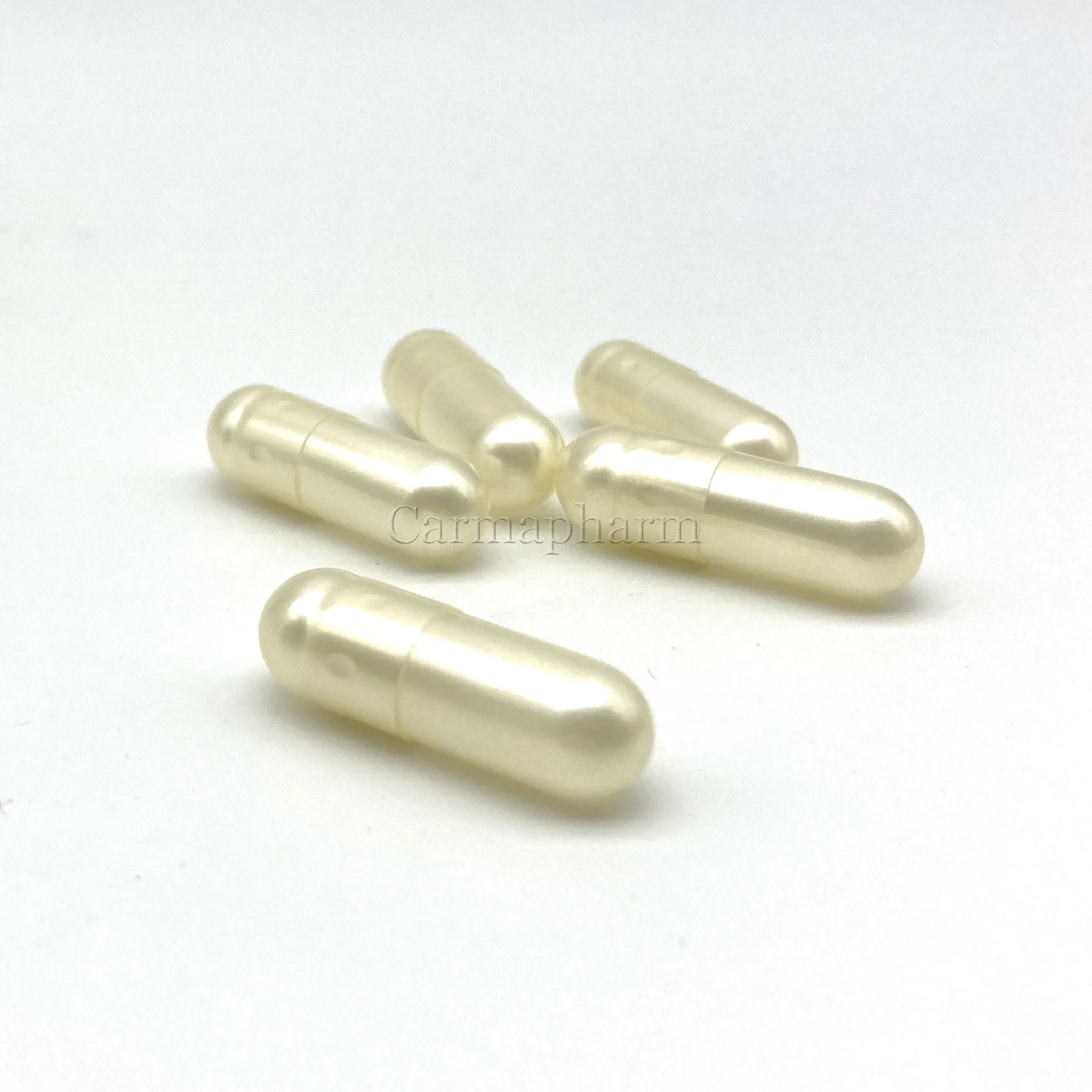 Colorful Golden Metallic Pearl  Empty Gelatin Capsules Size 00