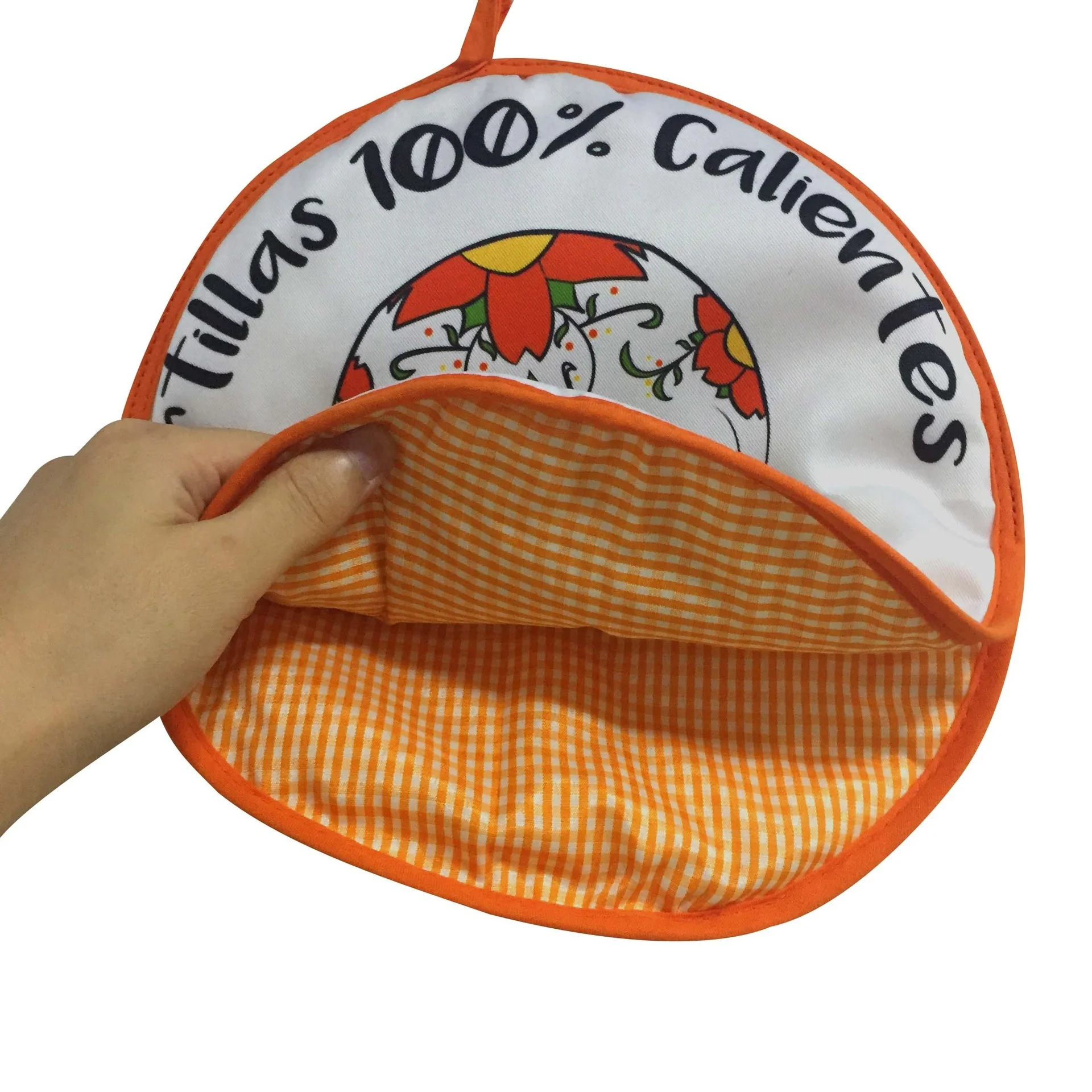 custom printing 8-12 inch tortilla warmer 1piece warmer bags for containers pone food tortilla warmer container