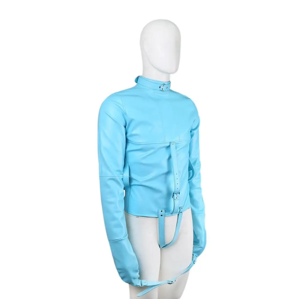 Adult Sex Game Adjustable Bondage Jacket With Long Sleeves, Fetish Costumes Restriction Straitjacket Sex Toys For Couple