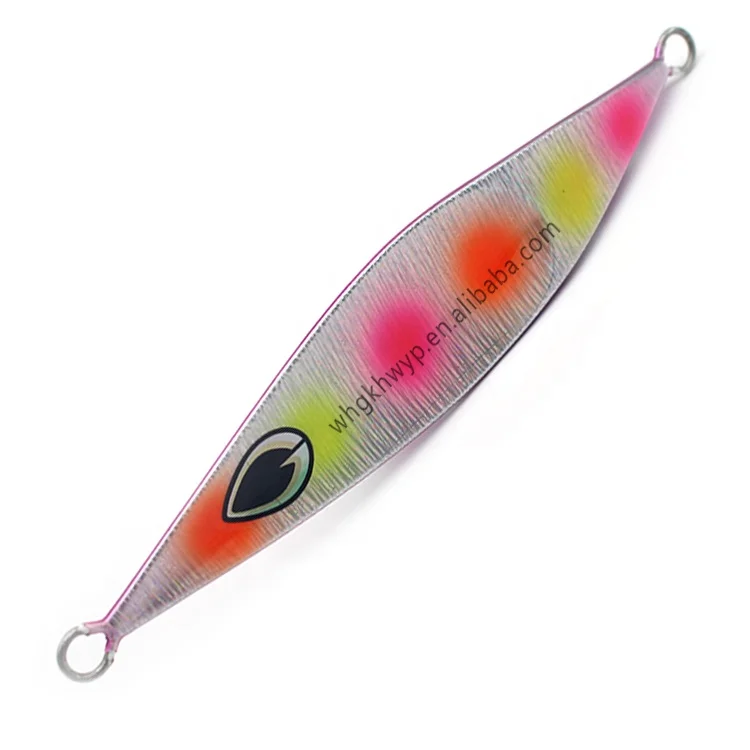 Wholesale Fishing Lures Metal Jigs 80g 100g 150g 200g 250g 300g Strong Glow Slow Pitch Jigging Lure With Jig Bait