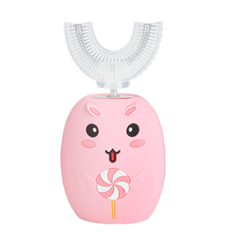 Travel Oem Baby Teeth Refillable Sonic Tooth Brush Children U Shape Kids Electric Toothbrush