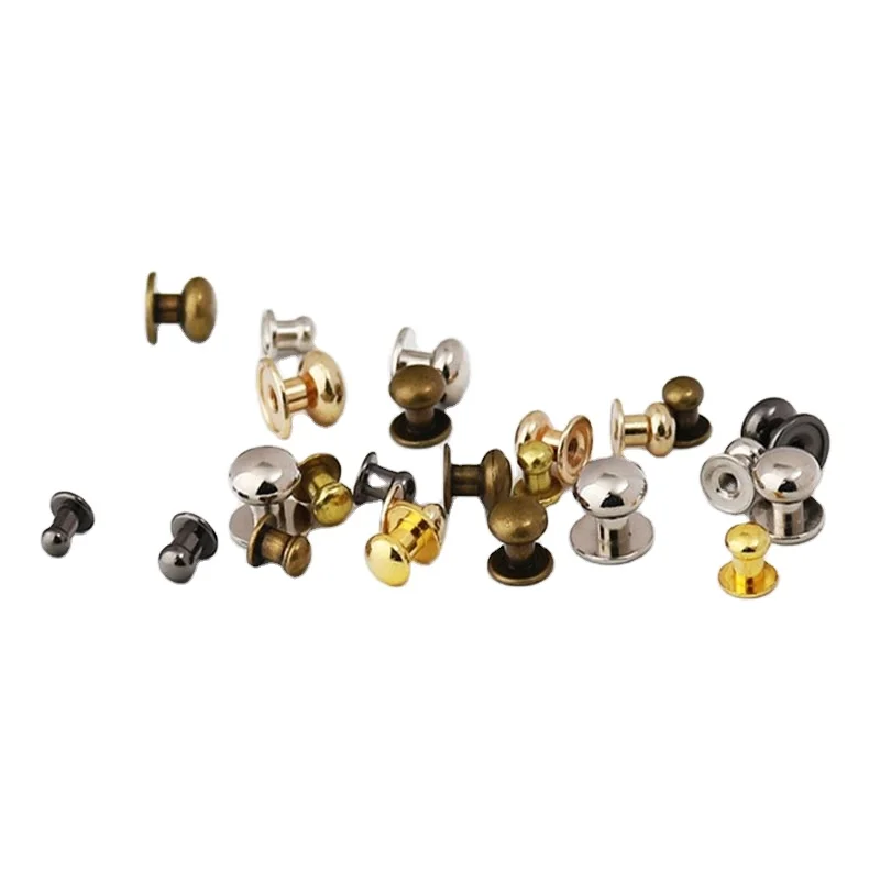 Head Screw Leather Craft Rapid Rivet for Clothing Shoes Belts Bags Dog Collars Leather Craft Rapid Rivet