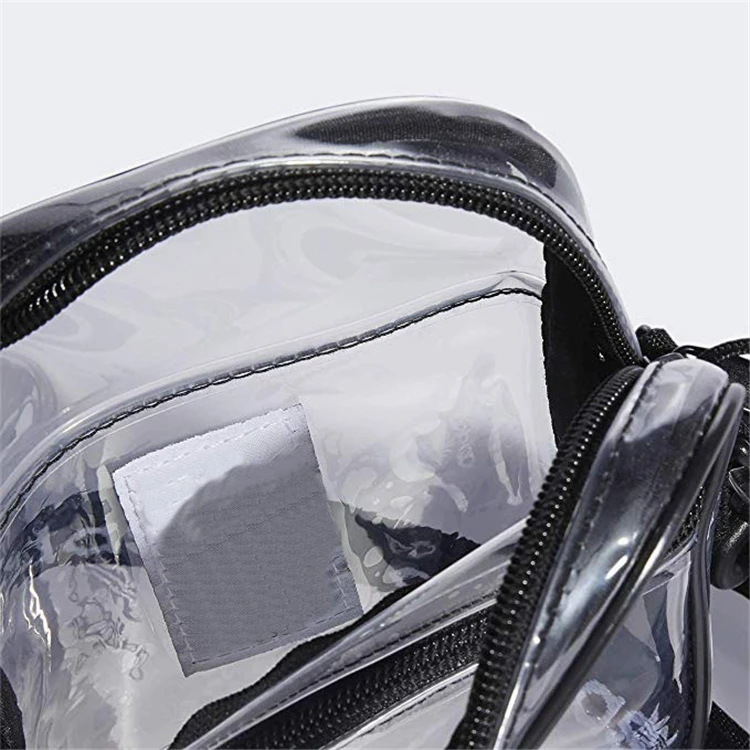2023 Лидер продаж Модная Эко-прозрачная Праздничная сумка через плечо оптовая продажа прозрачная водонепроницаемая на из ПВХ с застежкой-молнией