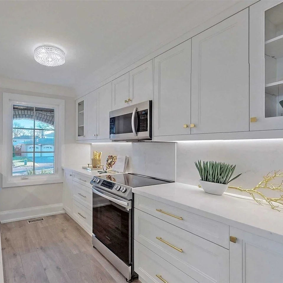 YALIG 2022 modern style manufacturer cheap professional customized wood luxury kitchen pantry cabinet