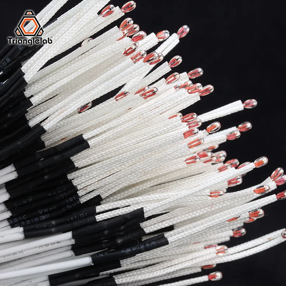 TriangleLab Glass head 100K B3950 1M & 2M 100k ohm B3950 Thermistor 280 for ender 3 CR10 ENDER 5 rapido hoten