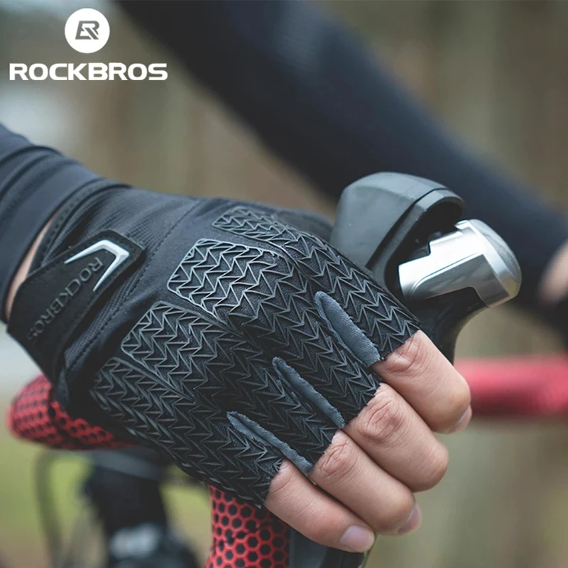 Bicycle Half Finger Hand Gloves GEL Pad Shockproof High Quality Gloves For Sports Racing Gloves