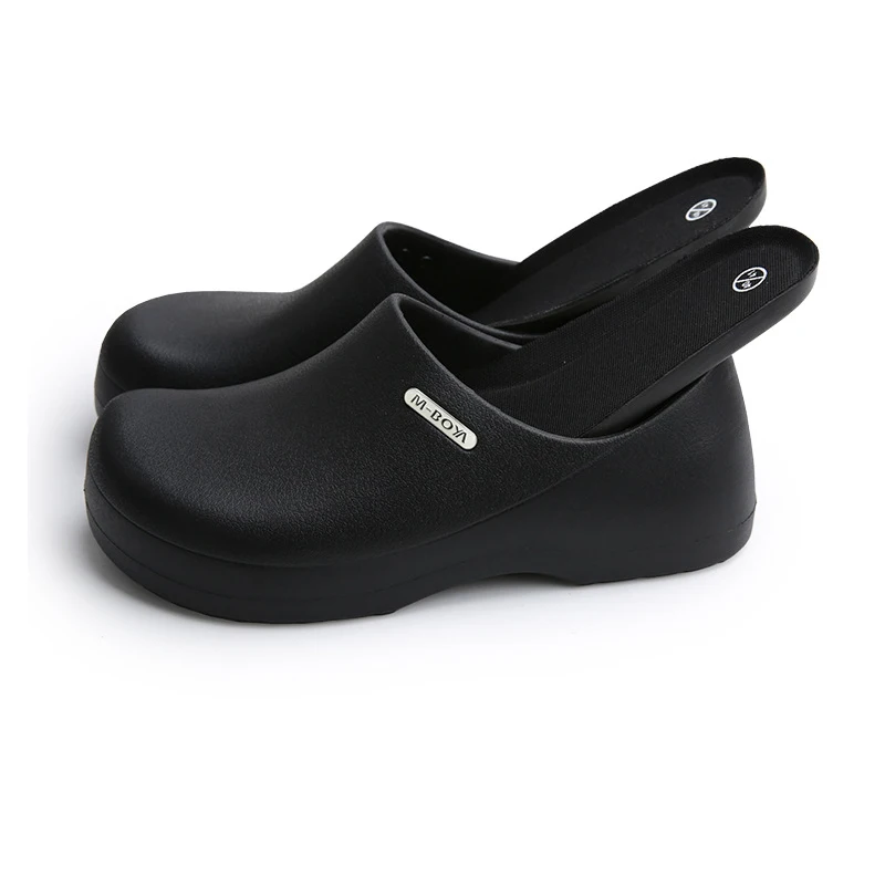 Boya Wholesale waterproof non-slip work oil resistant kitchen chef shoes restaurant eva safety shoes