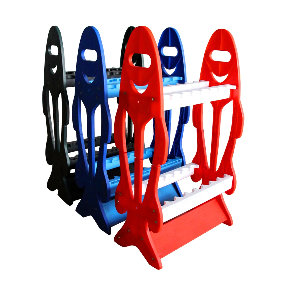 Selco 16 holes plastic Fishing double sided Rod Holder Storage fishing rod rack display stand fishing rod stand
