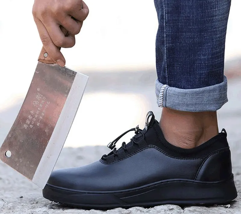 Hot Selling  antislip  Chef Safety Shoes Microfibre leather  Work shoes Used by airport security personnel