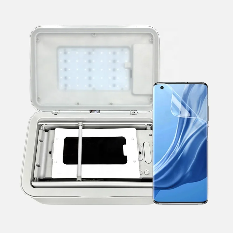 Hydrogel Screen Protector UV Light Vacuum Machine Mobile phone screen protective film automatic film placement machine
