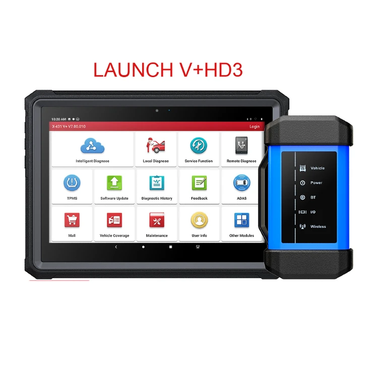 Universal Launch V+ Hdiii Diagnosis Tools Obd 2 Bluetooth Diagnostic Tool Scanner And Display For Both Trucks And All Cars