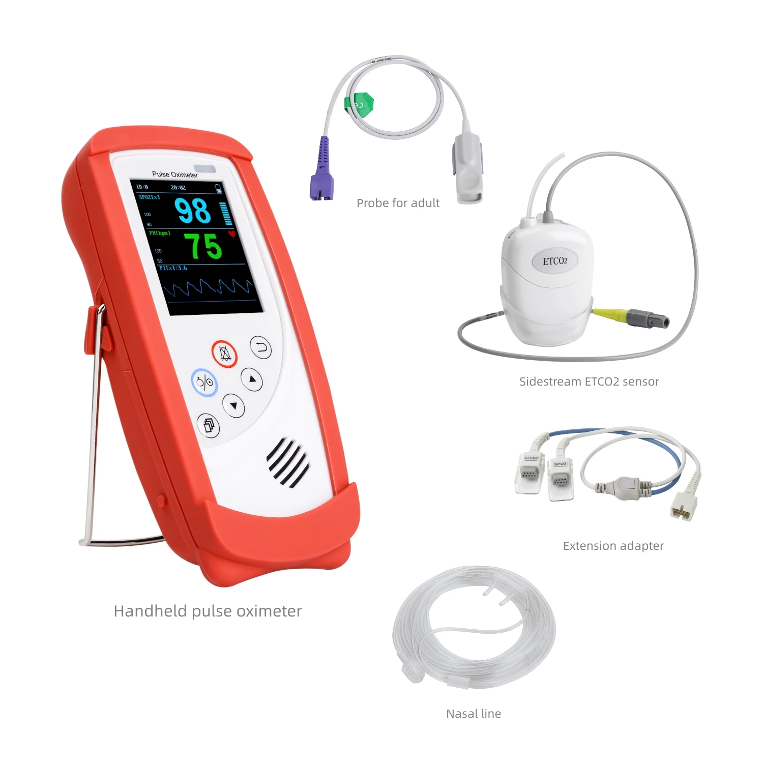 OEM Pulse Oximeters EtCO2 Medical Rechargeable Monitor