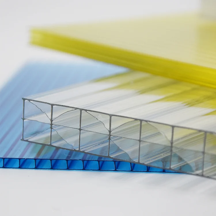 Hot Selling Hollow 4mm 6mm Bronze Polycarbonate Sheet Four layer 14mm Thick Polycarbonate Sheet