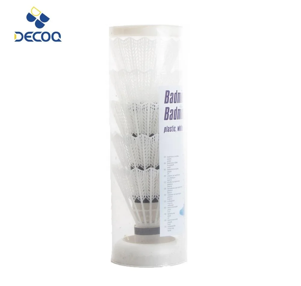 High Quality Customized Plastic Shuttlecocks Badminton Racket Durable Goose Feather Nylon Super Class Goose Cork Training