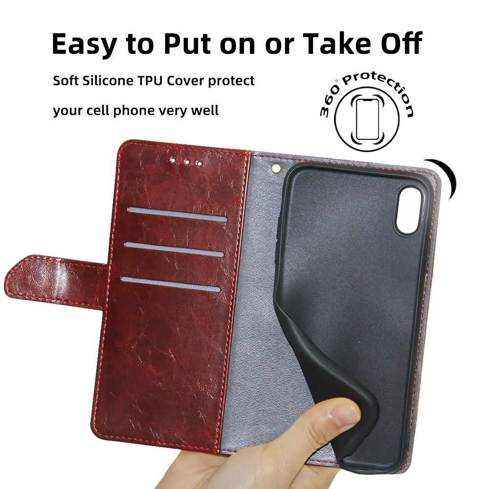 Shockproof Cell Phone Case for Motorola G50 G9 G8 G7 G6 G5 G4 Plus G9 G8 Play G8 Power Lite Leather Wallet Flip Cover