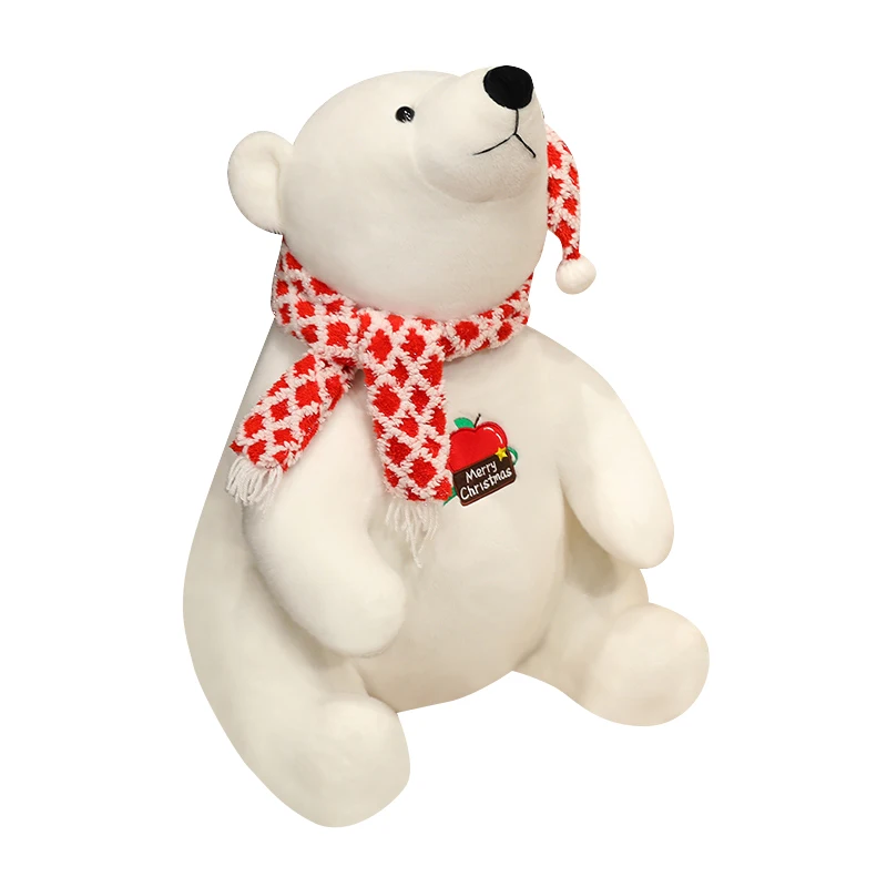 Super Soft Plush Polar Bears Stuffed Animal Toy Giant Plush Christmas White Polar Bear Plush Toy