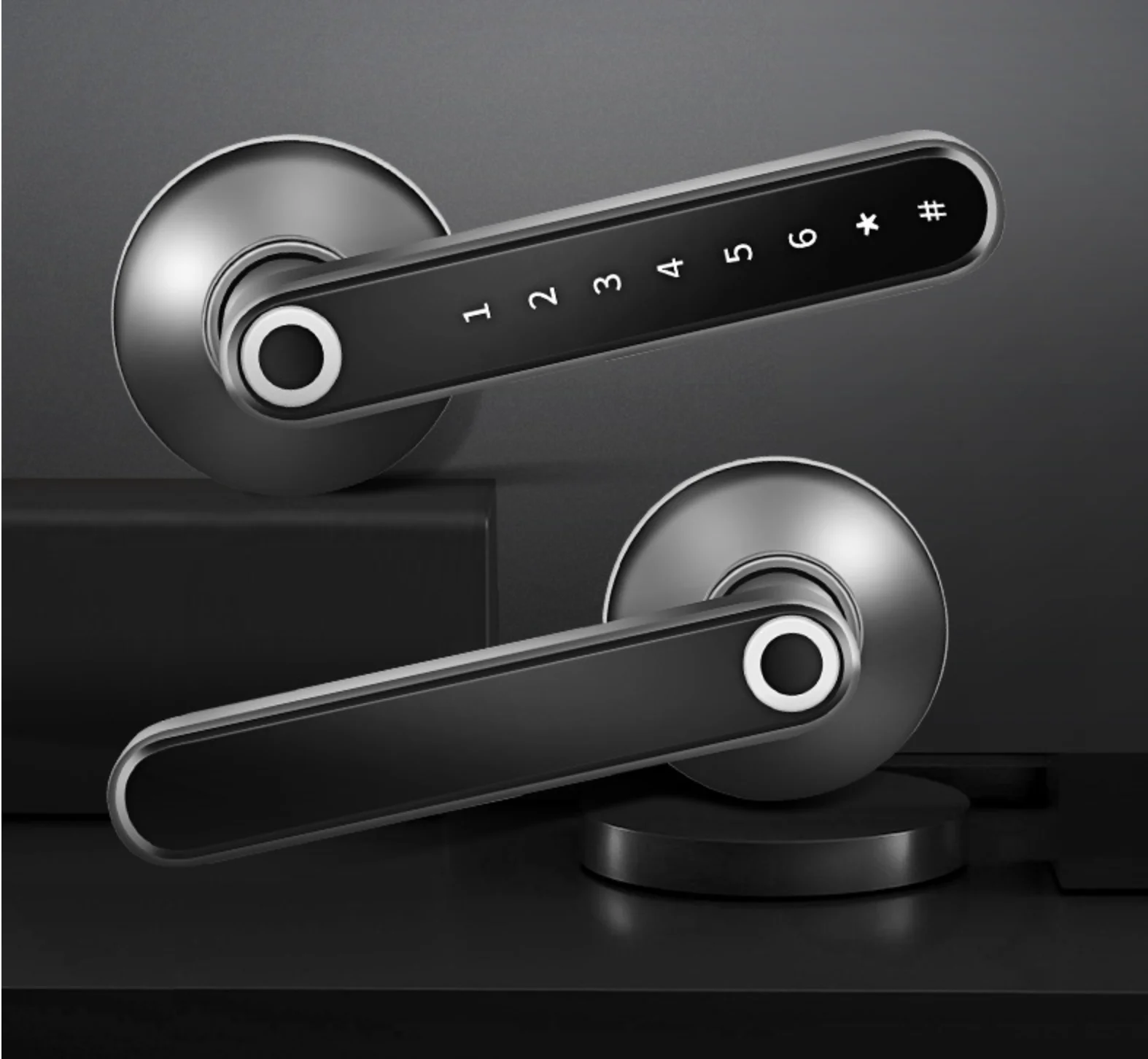 Smart TTlock fingerprint lock tuya APP control password card unlock digital door locks