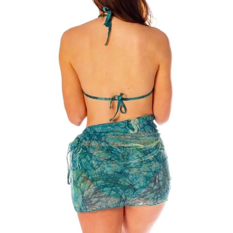 Hot sell Wanita Gemuk Dalam Bikini Tan Through Fabric Sexy Swimwear