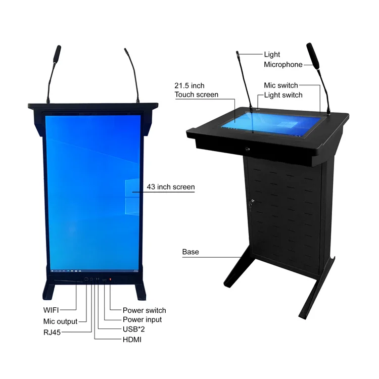 Speech Podium Digital Lectern For Speech And Conferences