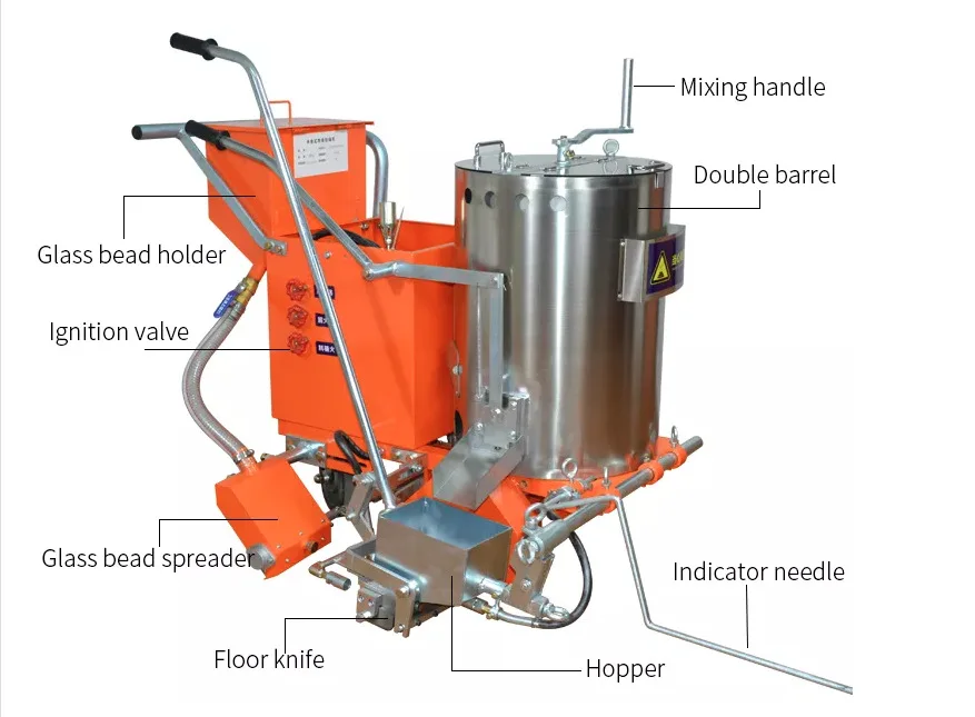 Powerful Engine Road Marking Machine Sports Field Line Paint Machine Line Marking