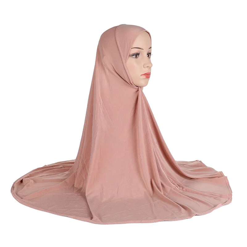 wholesale Muslim hijab plain color design Arab hat Malaysian ethnic scarf shawl for women