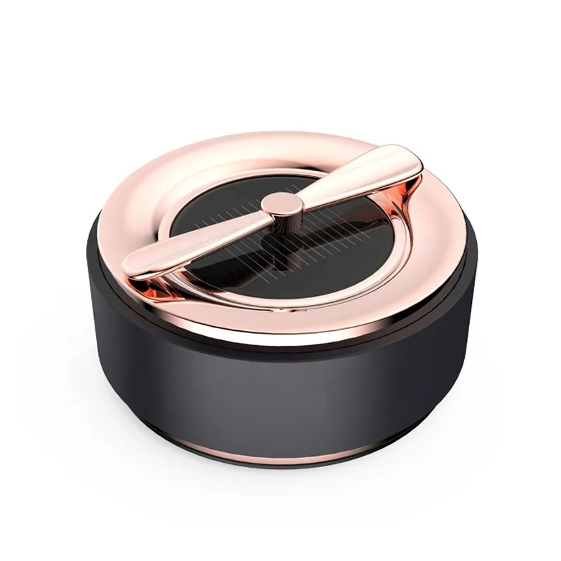 Car Solar Power Fragrance Perfume Scent Air Diffuser With Solid Aromatherapy Core