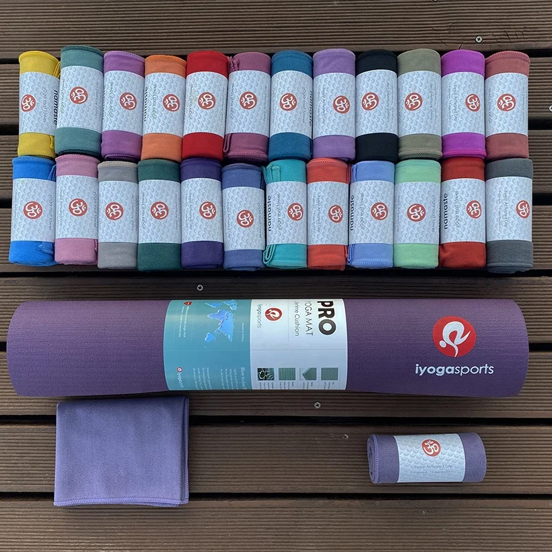 factory price sports towel 41cm x 68cm iyogasports Customization logo manduka suede hand yoga towel face towel