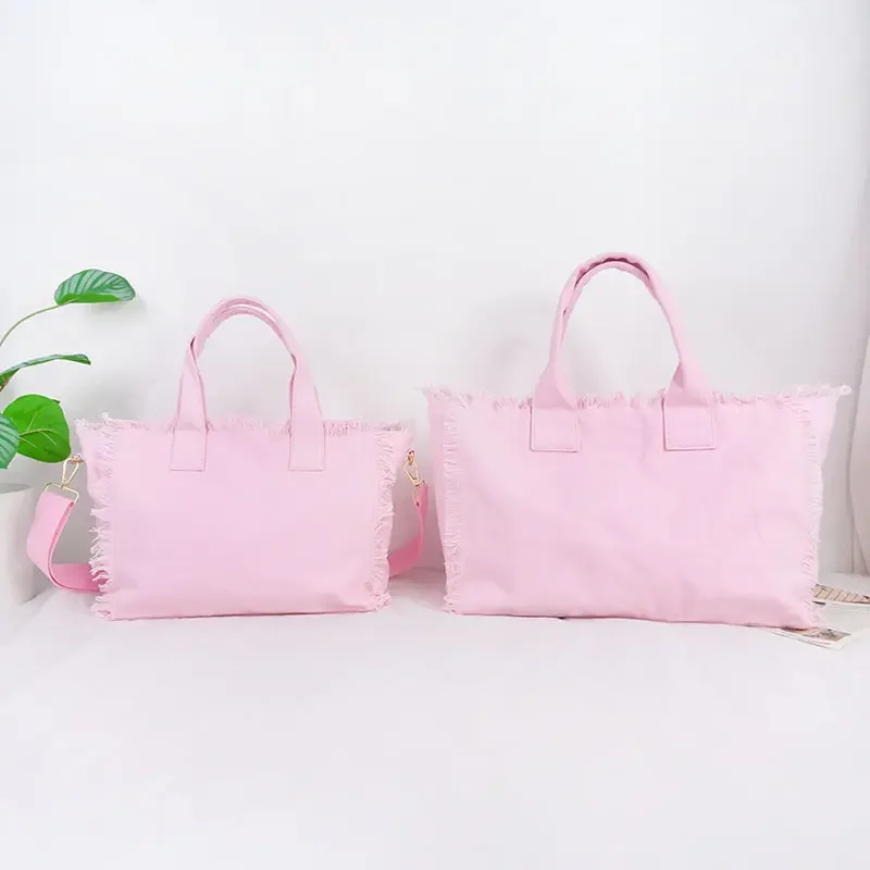 United Honour Handbags Large Tassel Fringe Large Canvas Bag Summer Bags Beach Tote Bag For Women