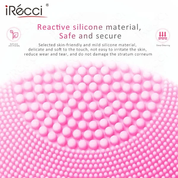 5 mode deep cleaning facial cleansing brush sonic silicone scrubber face cleaner electric silicon for skin care