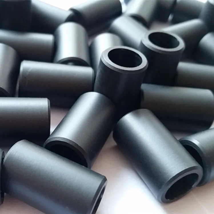 custom Plastic Nylon bearing sleeves shoulder bushing flange bearing bushing